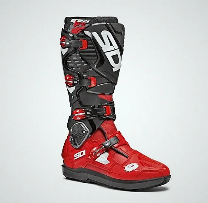 MOTORRADSTIEFEL SIDI CROSSFIRE 3 SRS ENDURO CROSS SCHWARZ/ROT BLACK/RED MX BOOTS