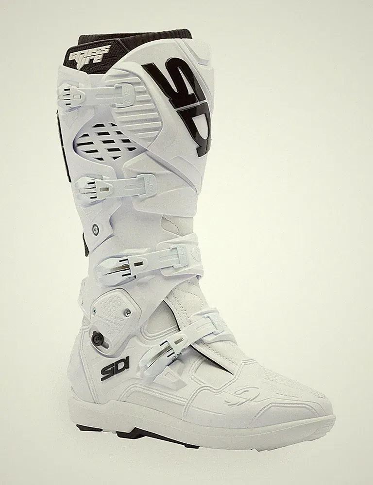MOTORRADSTIEFEL SIDI CROSSFIRE 3 SRS WHITE BLACK ENDURO CROSS OFFROAD MX BOOTS