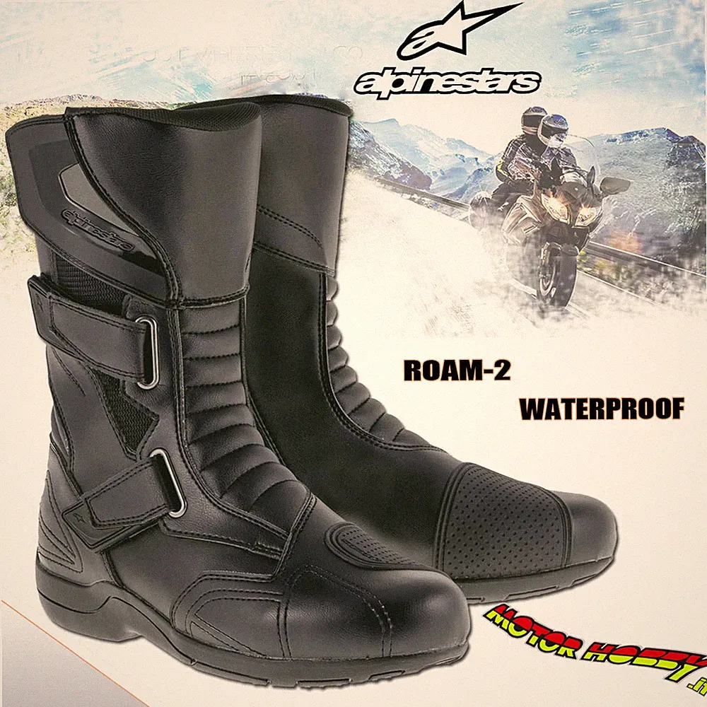 MOTORRADSTIEFEL TOURING URBAN ENDURO ALPINESTARS ROAM 2 WATERPROOF SCHWARZ GR. 38
