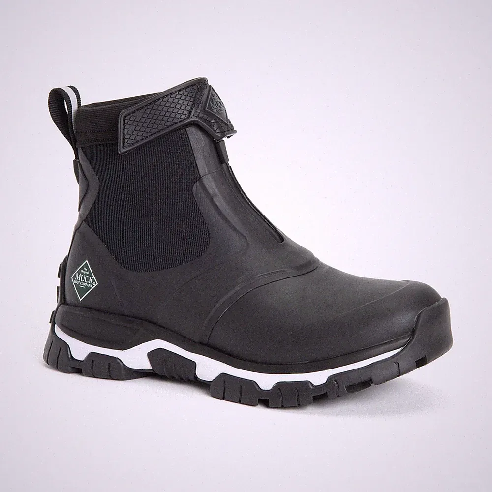 Muck Boots Apex Mid Zip Gummistiefel Schwarz/Weiß