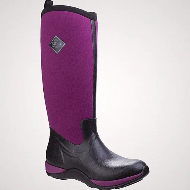 Muck Boots Arctic Adventure Schwarze Farbe/Bordeauxrote Gummistiefel