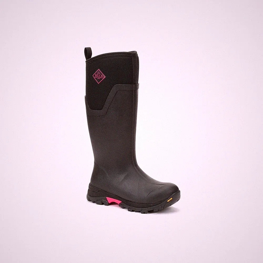 Muck Boots Arctic Ice Tall Gummistiefel Schwarz/Heißrosa