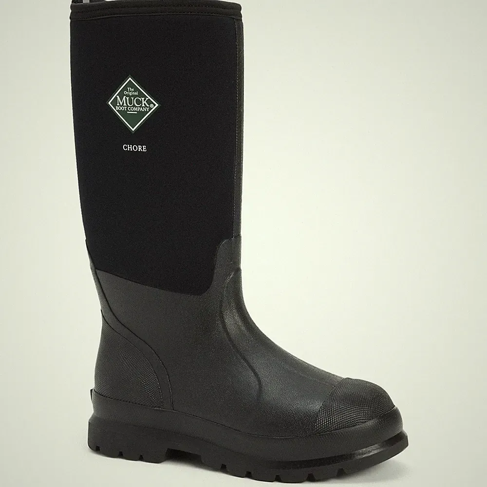 Muck Boots Chore Classic Hi Schwarze Gummistiefel