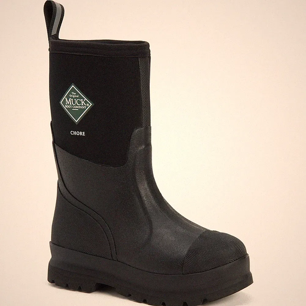 Muck Boots Chore Classic Mid Schwarze Gummistiefel
