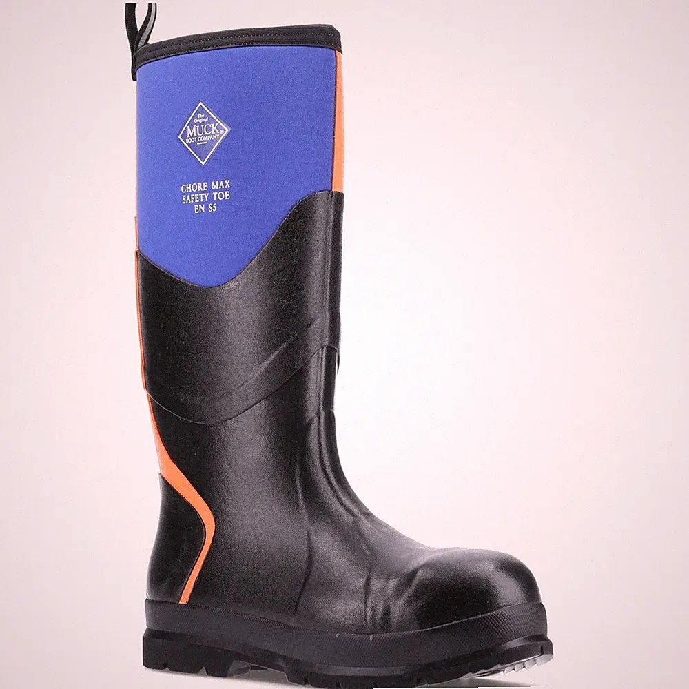 Muck Boots Chore Max S5 Gummistiefel in Blau/Orange