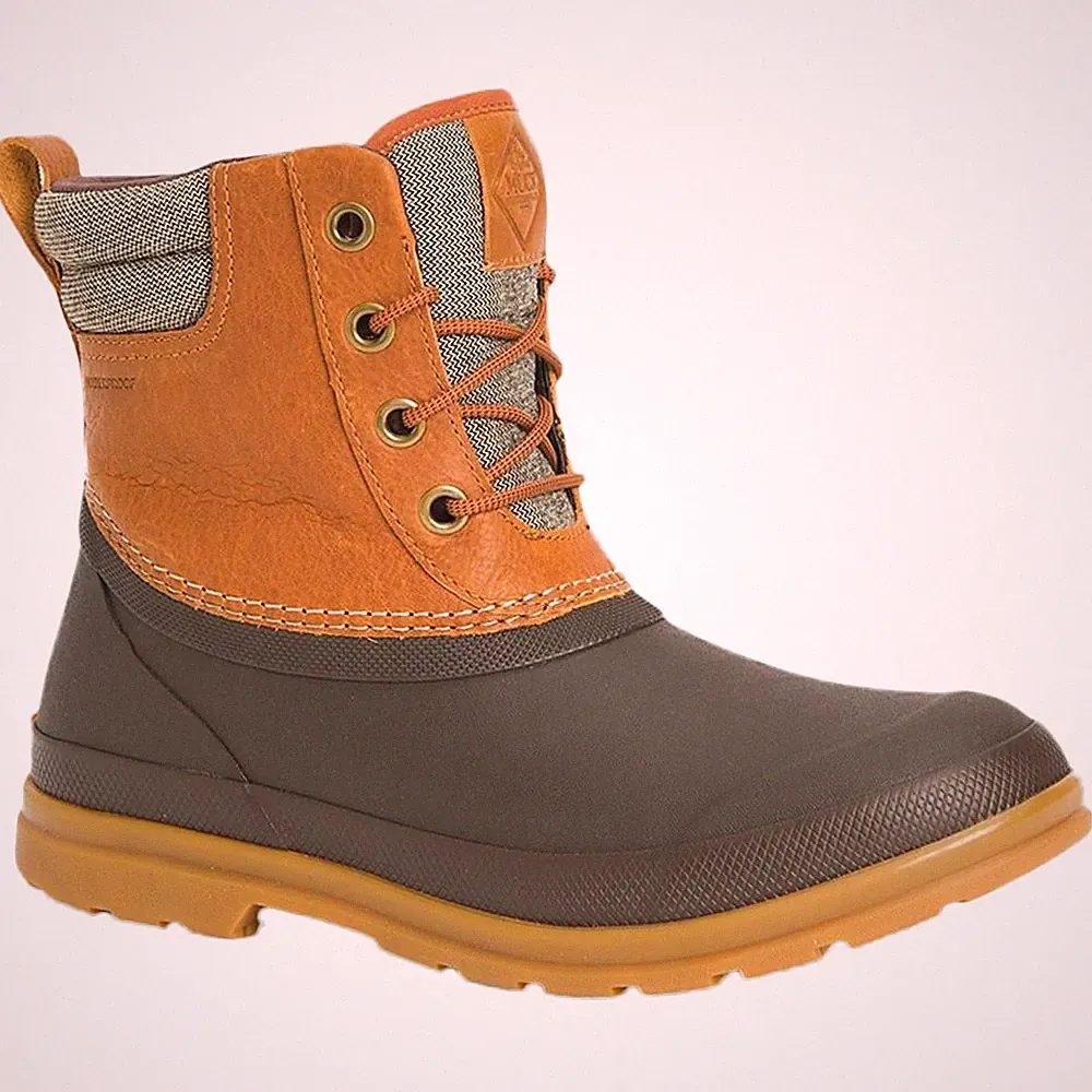 Muck Boots - Damen Gummistiefel "Originals Duck Lace", Leder (FS8566)