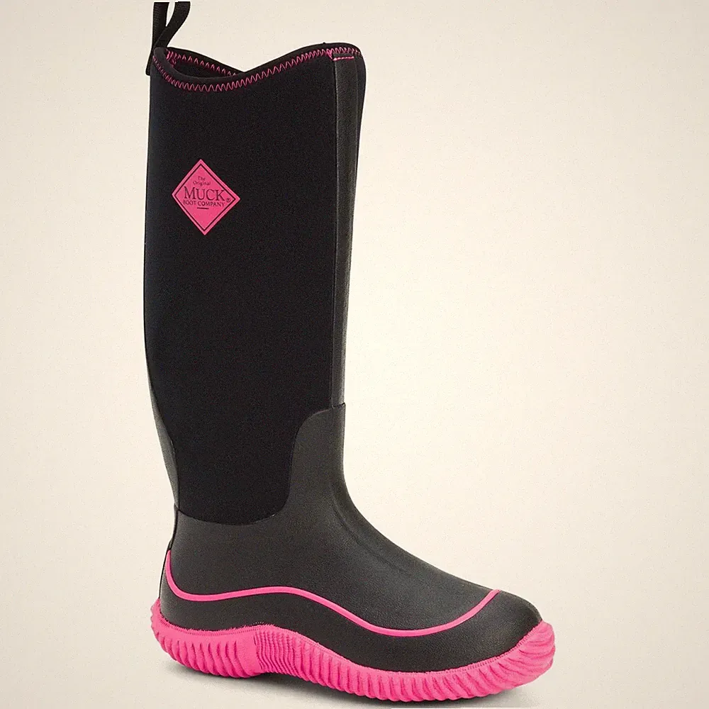 Muck Boots Hale Gummistiefel Schwarz/Rosa