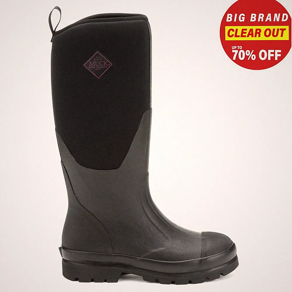 Muck Boots Mühsam Klassisch Hoch Slip Auf Gummistiefel Stiefel Damen Schwarz