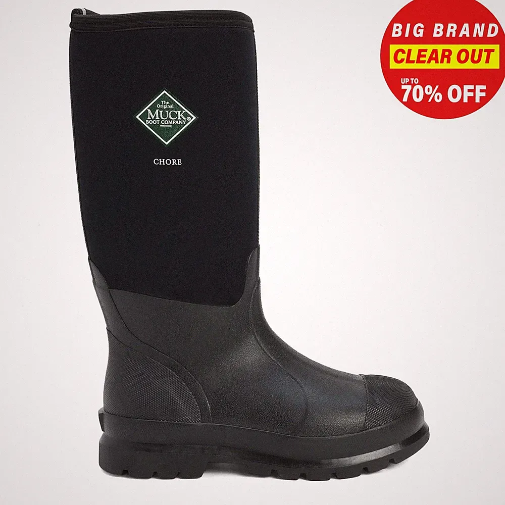 Muck Boots Mühsam Unisex Herren Damen Klassisch Hi Muster Gummistiefel Schwarz