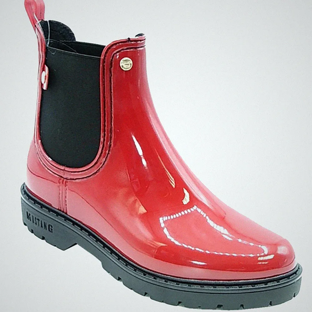 Mustang Damen Chelsea Boots Stiefeletten Gummistiefel 1413-502