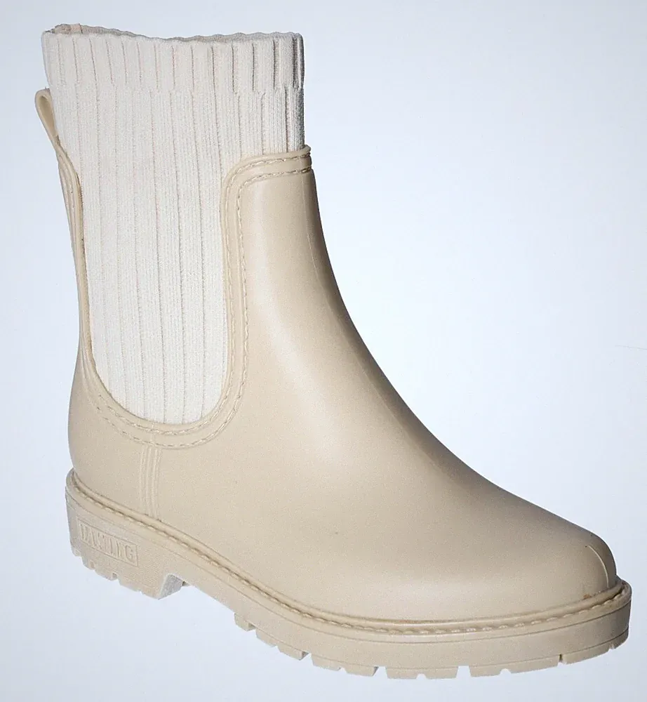 Mustang Damen Stiefelette Chelsea Boot gestrickt Stretch Gummistiefel 1444-503