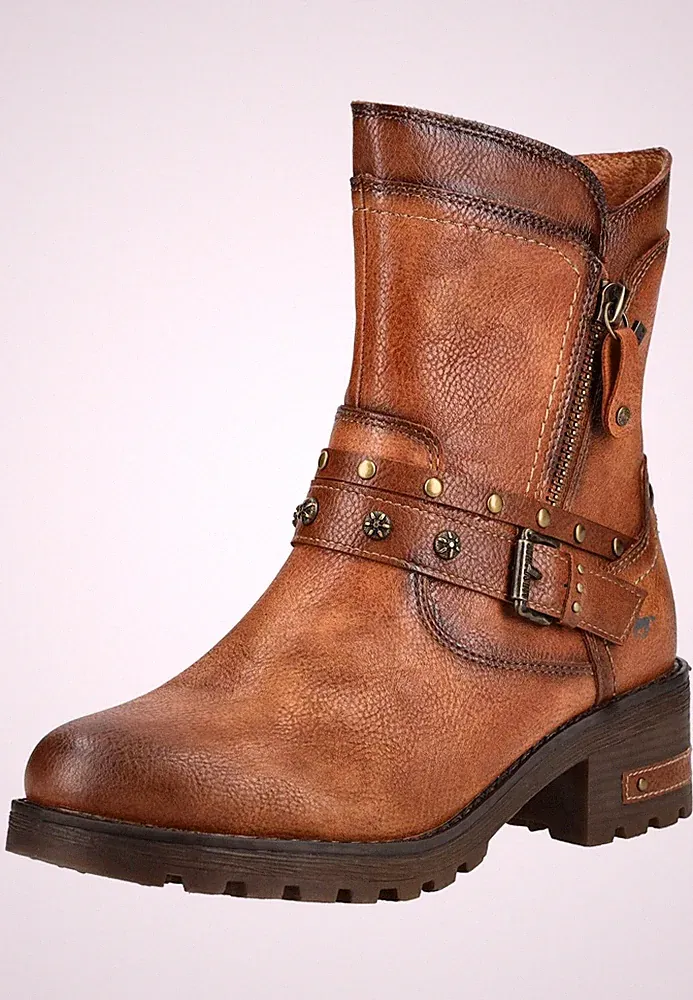 Mustang Stiefelette Kunstleder Reißverschluss NEU - A-Ware