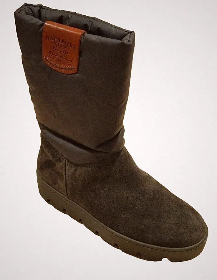 NAPAPIJRI Jenny Damen Stiefel EU 38 Grün Wildleder Boots Gummisohle