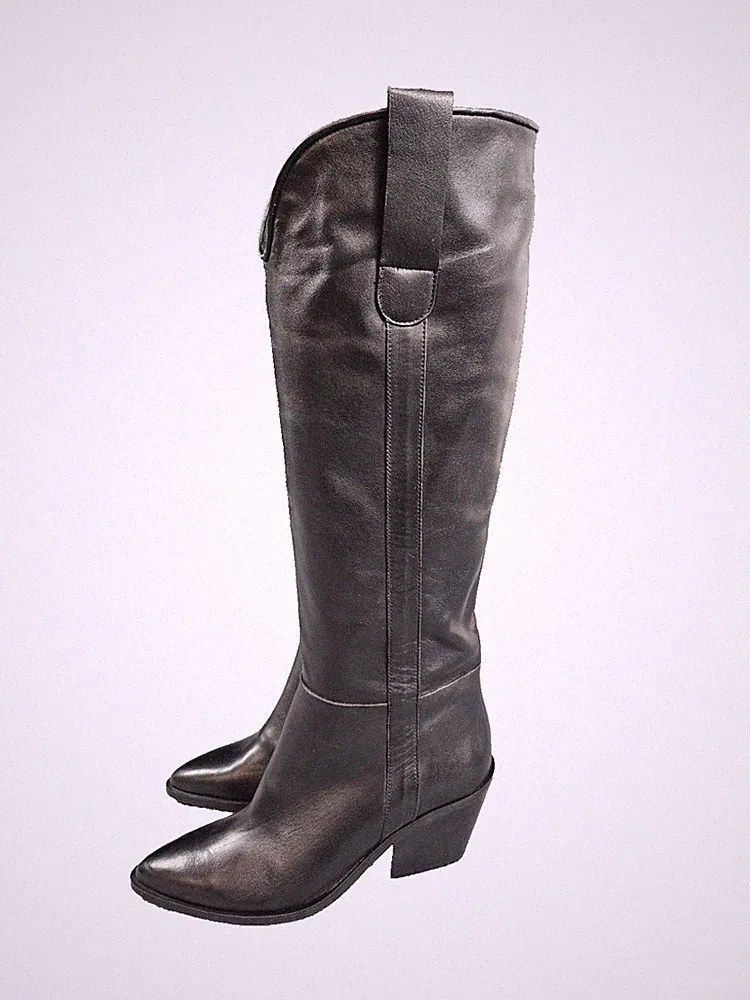 NELSON Damen Lederstiefel Cowboystiefel Gr.37, Neu !!