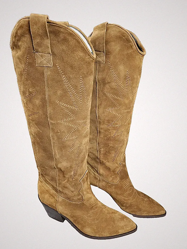 Wildleder Cowboystiefel