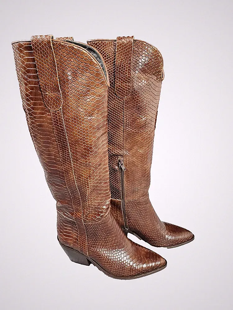 Keilabsatz Cowboystiefel