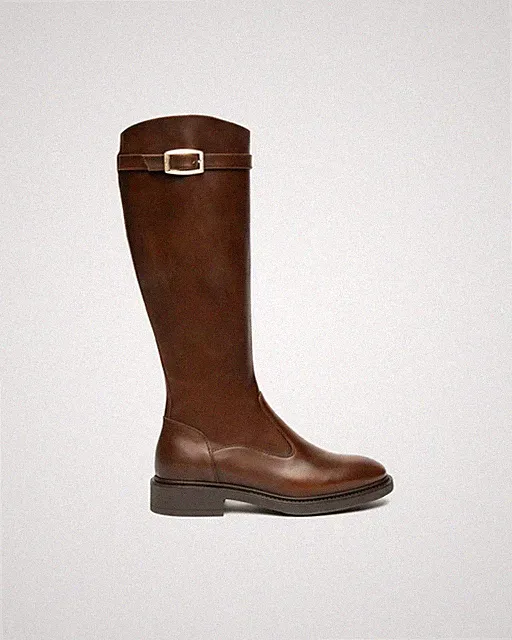 Nero Giardini Größe 39. Lederstiefel braun. I51471D