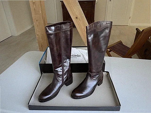 Nero Giardini, kniehohe Damenstiefel, Leder, Versand 0€