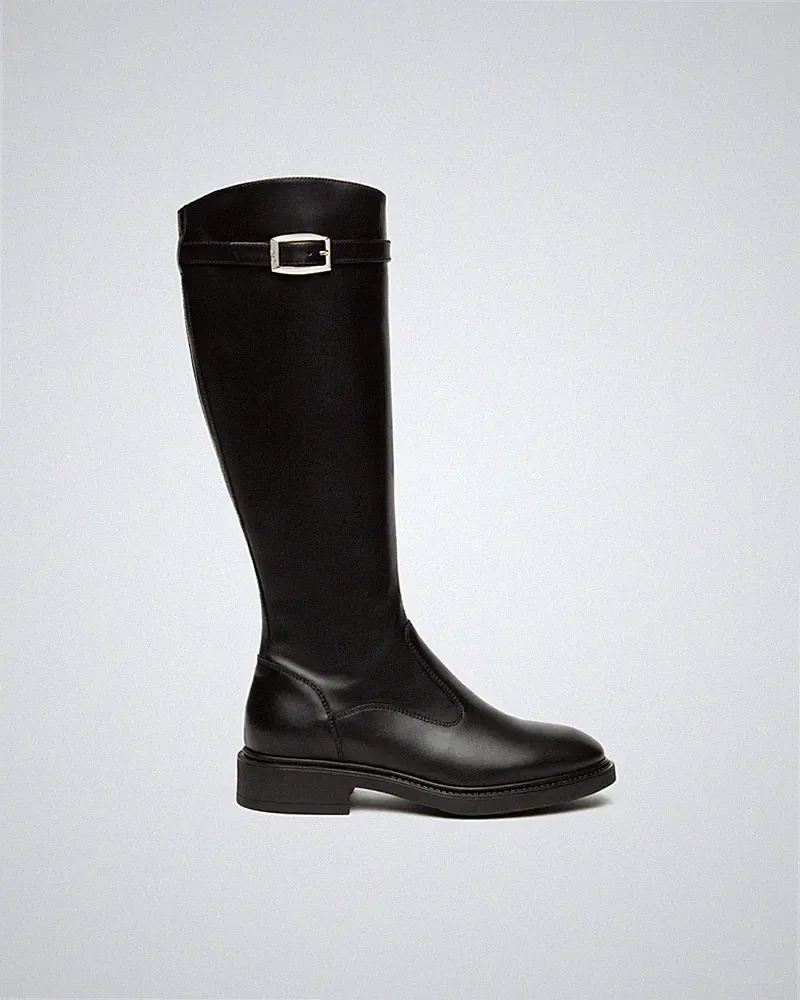 Nero Giardini Schuhe Damen Stiefel mit Lederabsatz I514713D schwarz