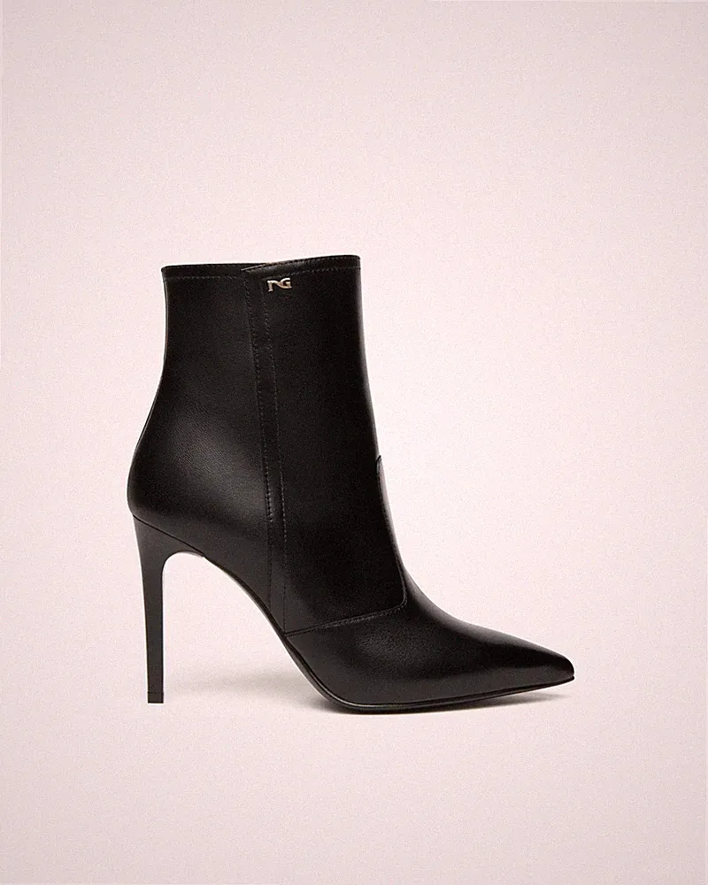 Nero Giardini Schuhe Damen Stiefeletten mit Stilettoabsatz Leder I514423DE schwarz