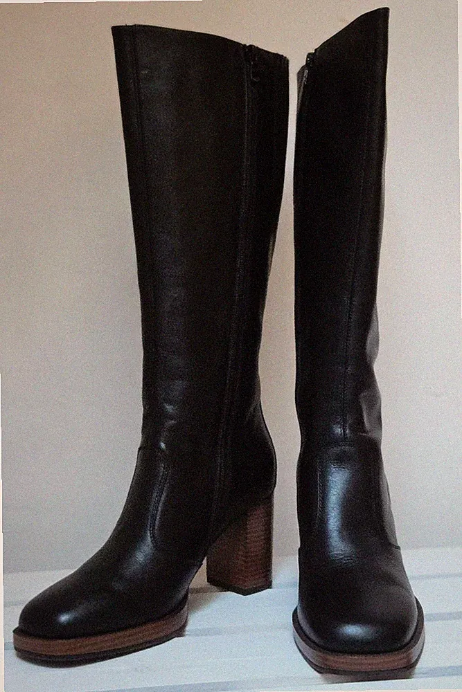 NeroGiardini High Heel Stiefel Langschaftstiefel Gr 41 NP 239 EUR schwarz