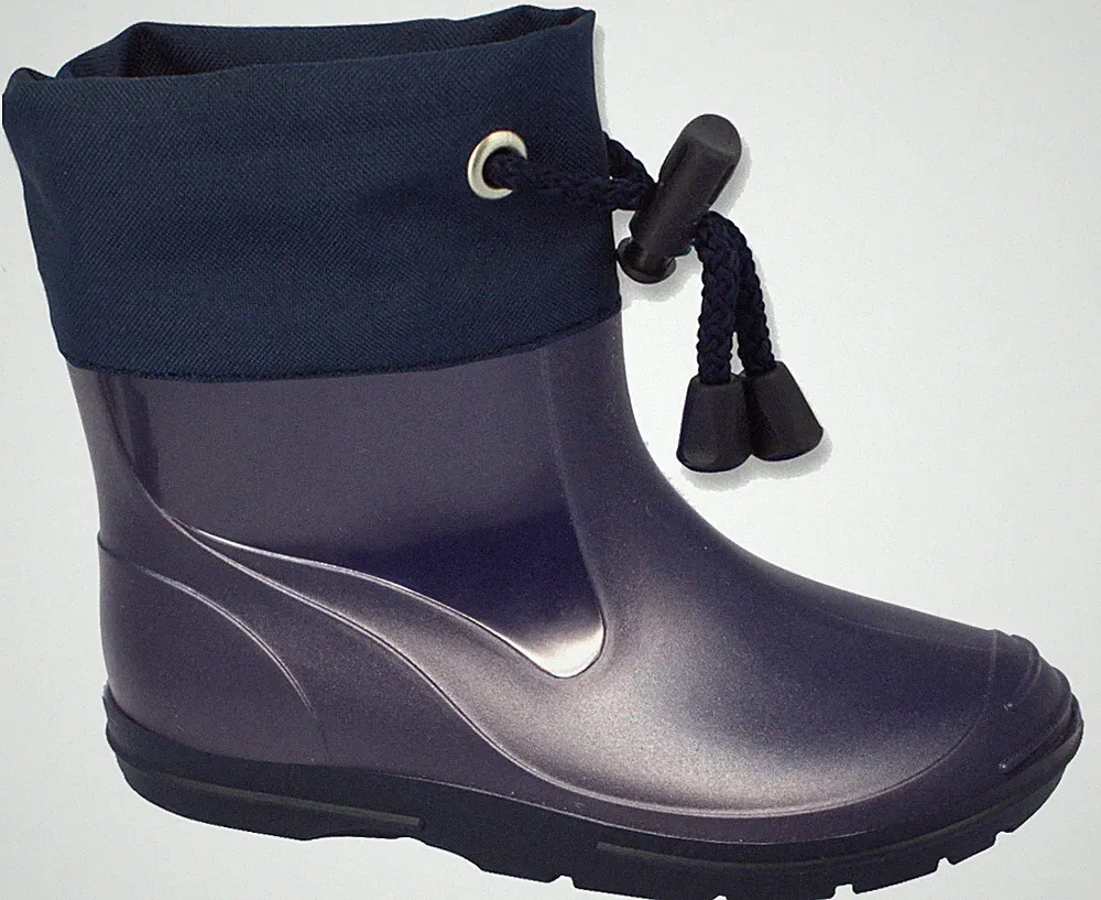 Neu Beck 905 Kinder Gummistiefel dünnes Warmfutter Stiefeletten Regenstiefel