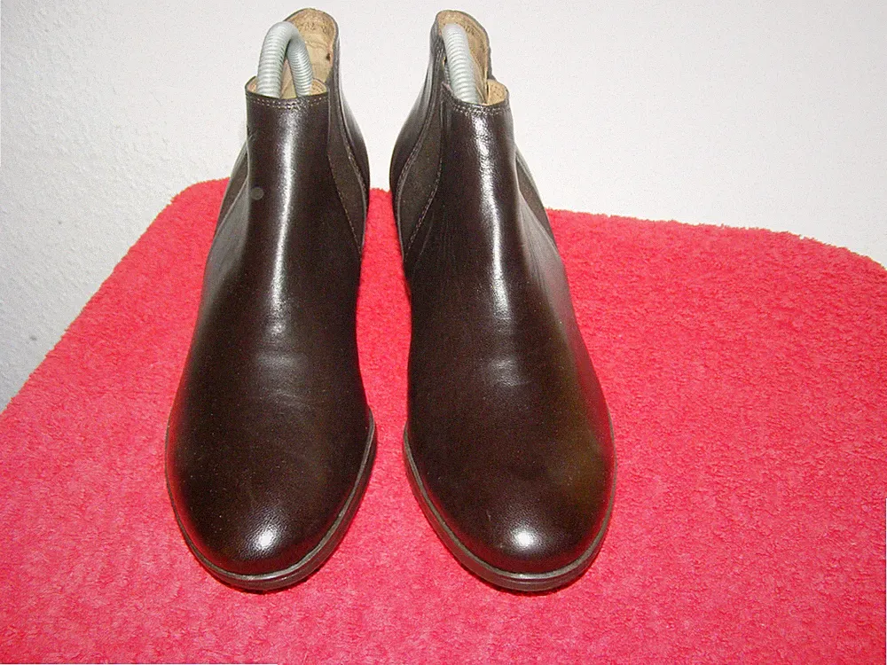NEU Damen braune Stiefeletten Chelsea Boots Gr. 38,5 braun SIOUX NEU Leder