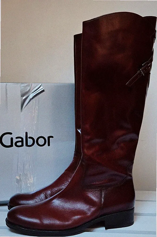 *NEU* Gabor Damen Reiterstiefel Langschaftstiefel Gr 41,5 NP 200 EUR braun