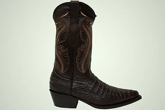 Neu Grinders Damen Indiana braun Echtleder Cowboy Western halbhohe Zehenpartie Stiefel