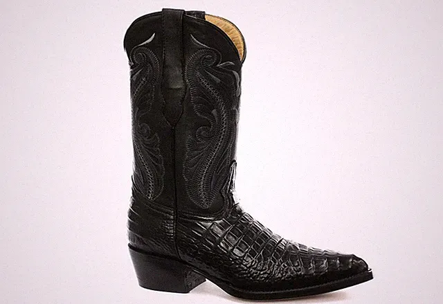Neu Grinders Damen Indiana schwarz Echtleder Cowboy Western halbhohe Zehenpartie Stiefel