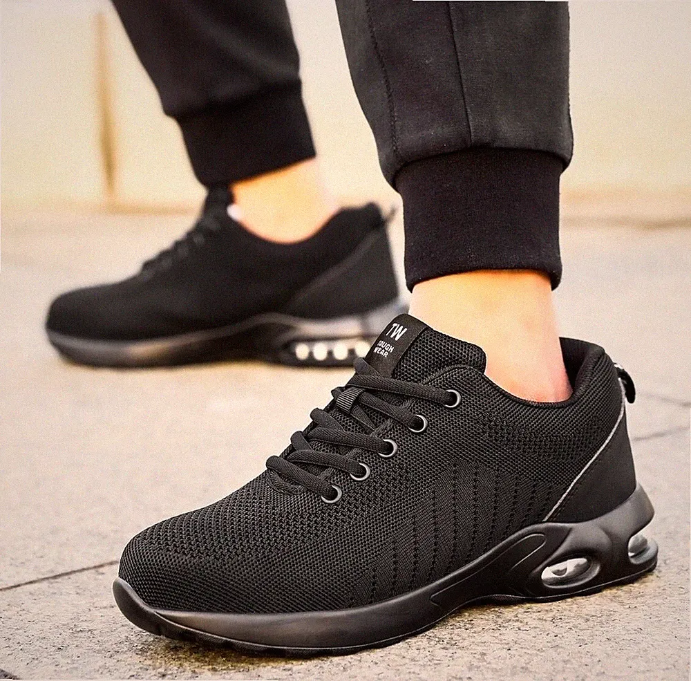 NEU HERREN DAMEN SICHERHEIT SPORTSCHUH LEICHT STAHLKAPPE SPORTSCHUH ARBEIT SCHUHE UK