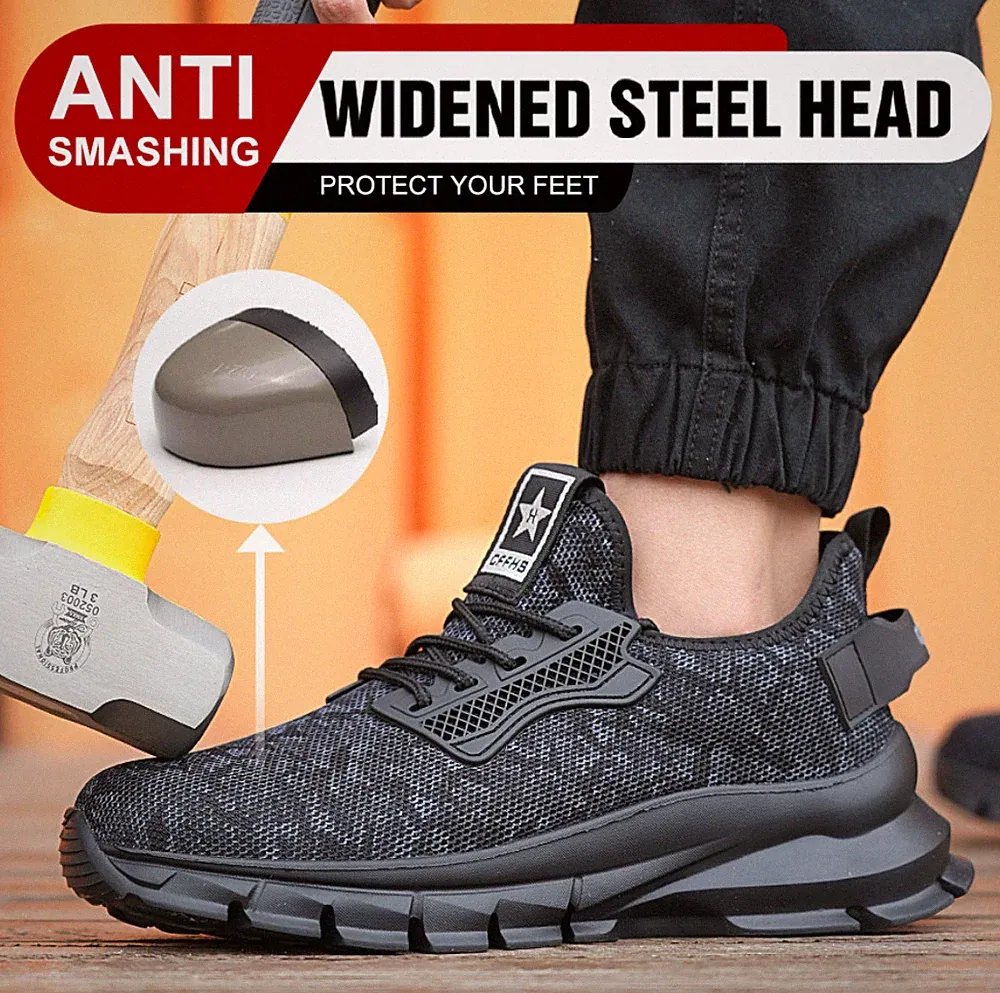 Neu Herren Damen Sicherheitsschuhe Sportschuhe Sneaker Stahlkappe Arbeitsstiefel