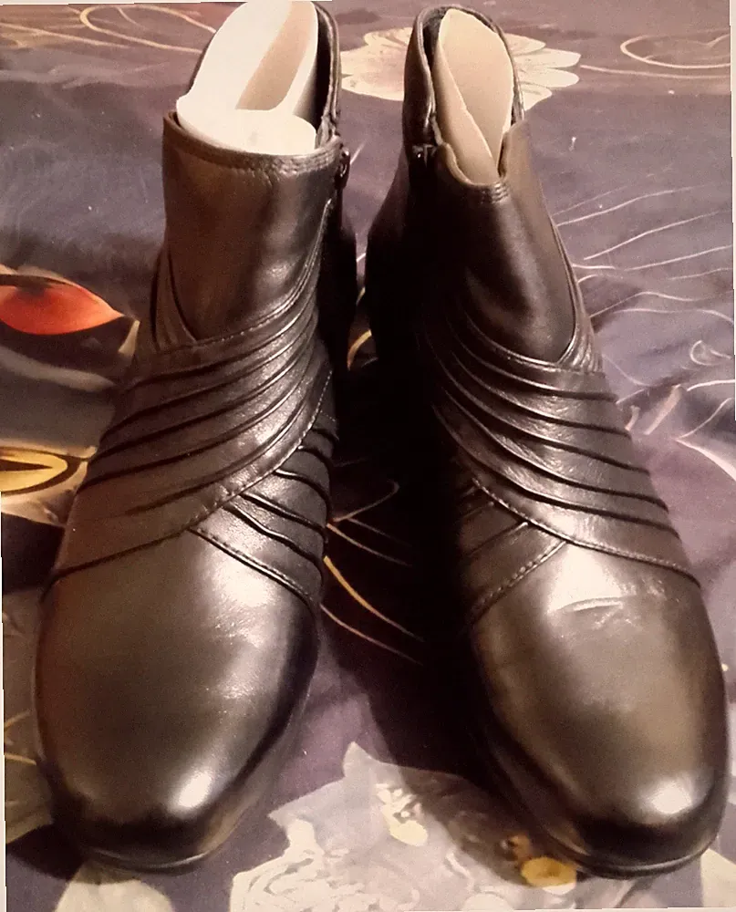 💕NEU Romika-Pumps, Stiefel, 37, Glattleder, Keilabsatz 45 mm, markant, Bequem!