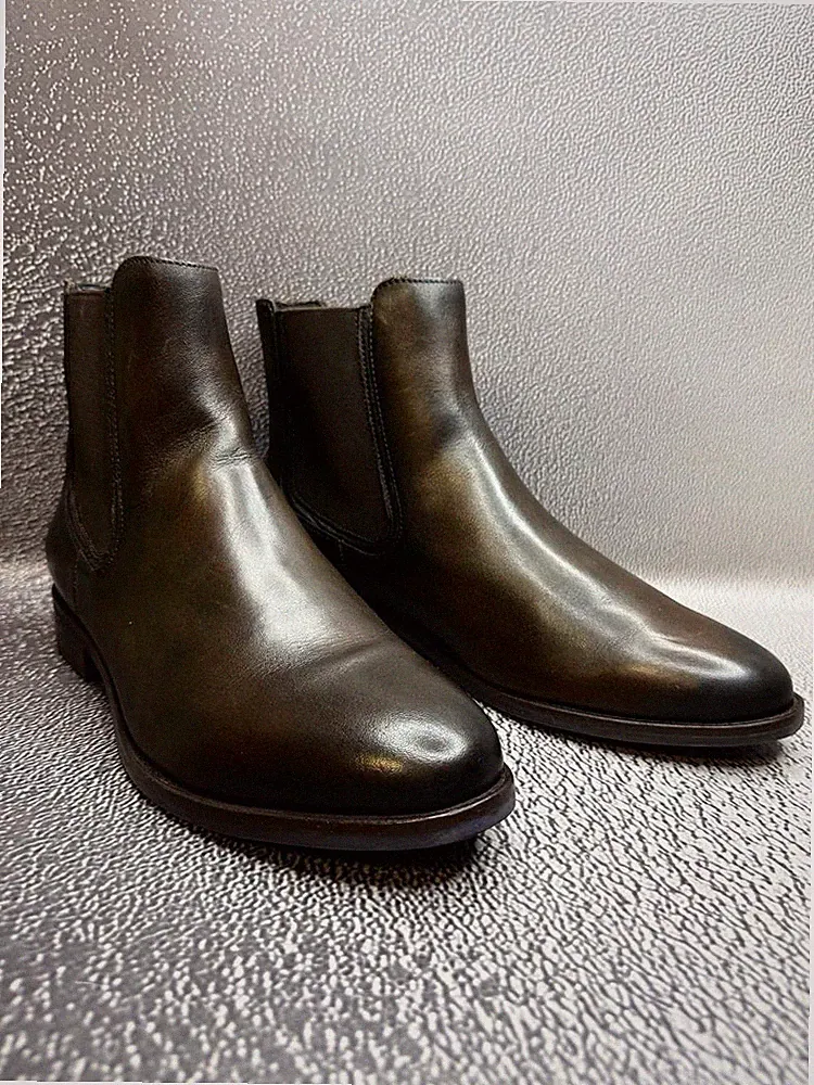 Neu Thursday Boot Company Damen braun Walnut Duches Lederstiefel Größe 11