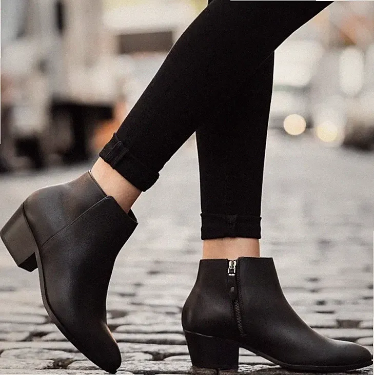 Neu Thursday Boot Company Damen-Lederstiefel schwarz Downtown Größe US 7,5
