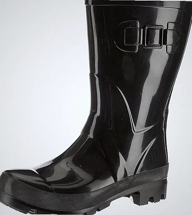 NEUE Beck Damen Fashion Gummistiefel, Lack-glänzend Schwarz in Gr.39, ungetragen