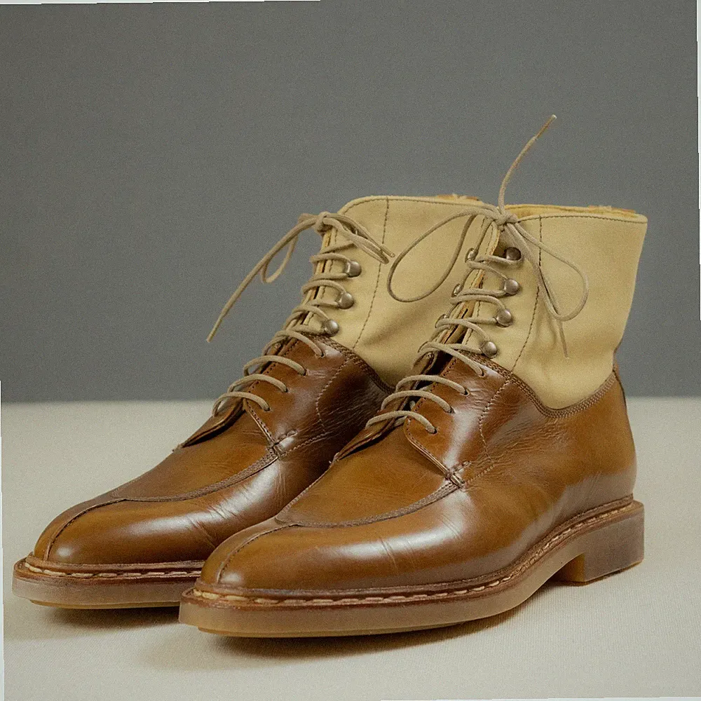Canvas Motorradstiefel