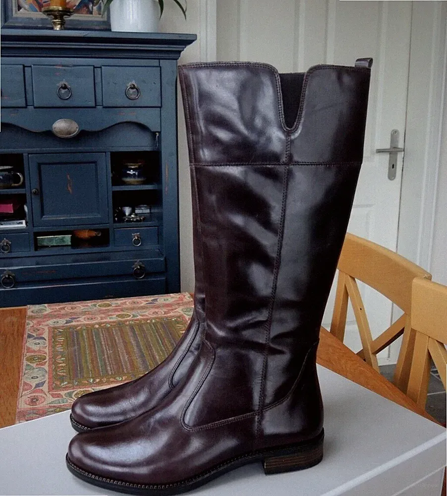 Neue Tamaris Stiefel Reiterstil Boots echtes Leder 6,5 40 !