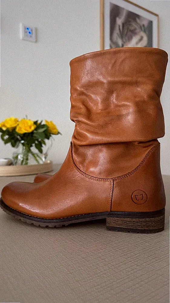 Neue, ungetragene, warm gefütterte Winterboots von Schuhengel, Nappaleder