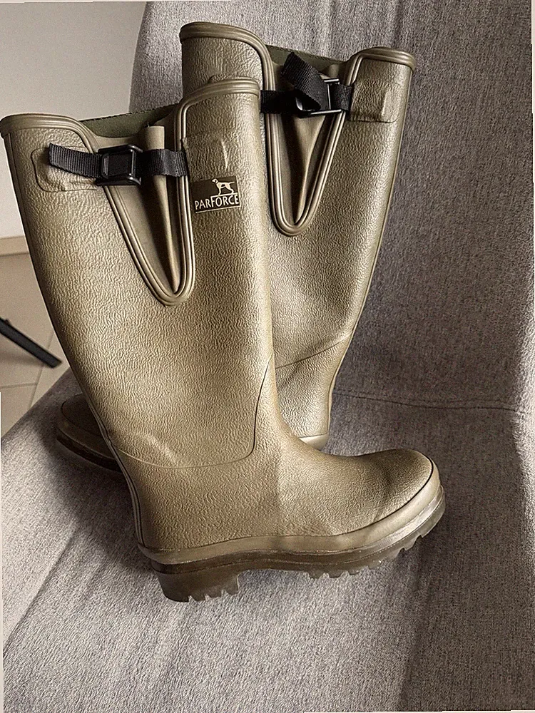 neuw Parforce olivgrüne Parforce Gummistiefel Angler Jagd Stiefel 40 Schuhe
