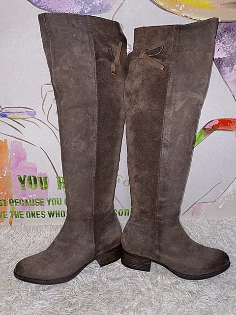 NEUWERTIGE Luxus Stiefel Overknees 39 / 6 Reiterstiefel MJUS EINMALIG GETRAGEN