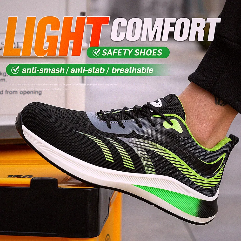 New Herren Damen Sicherheitsschuhe Sportschuhe Sneaker Stahlkappe Arbeitsstiefel