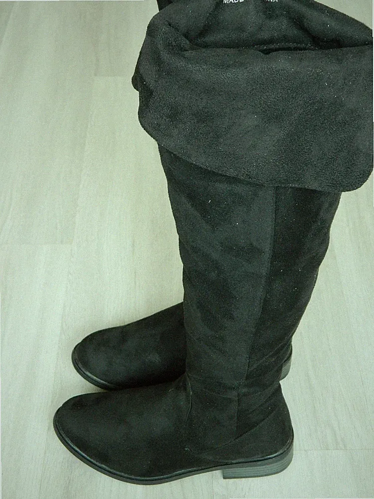 Wildlederimitat Over-Knee