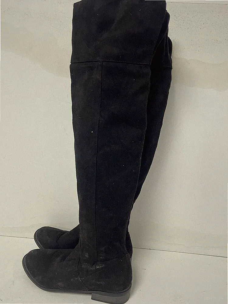 Wildlederimitat Over-Knee