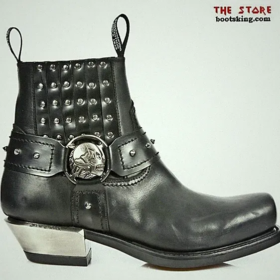 New Rock Boots M.7959 - C1 Wyne schwarz Bikerstiefelette Größe 39 bis 46