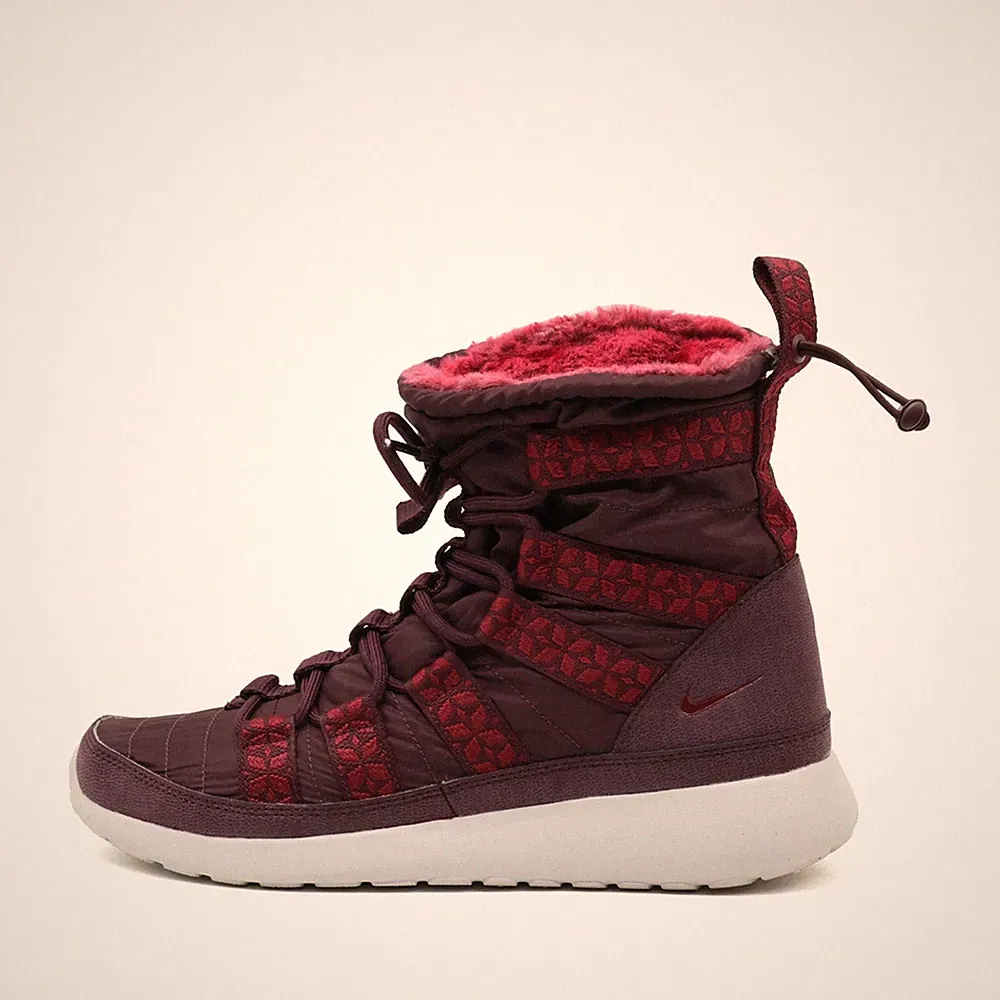 Nike Damen 615968-601 Stiefel Lila Rot Textil Winter Winterstiefel EU 38.5