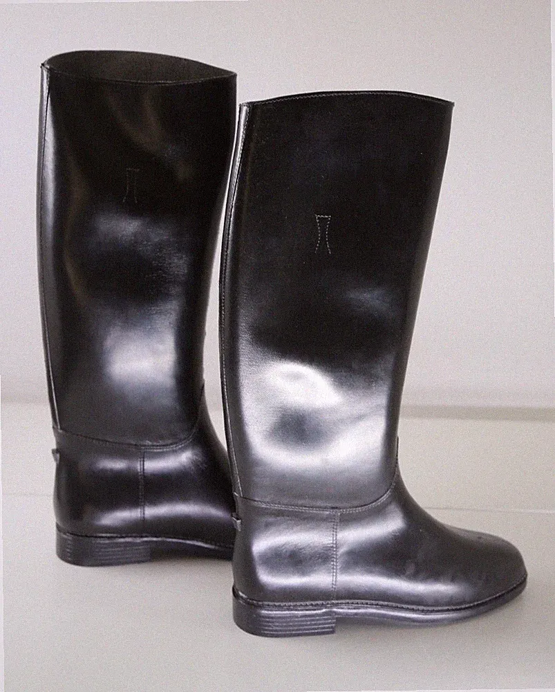 nora Damenreitstiefel schwarz Gr. 40, 6 1/2 Gummi