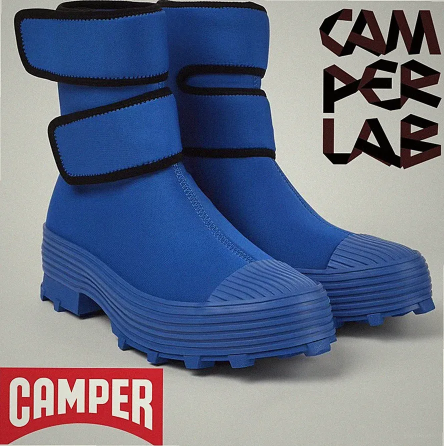 NP~280€ CAMPER LAB Traktori Stiefel 37, Stiefelette, Neopren Fashion Boots blau