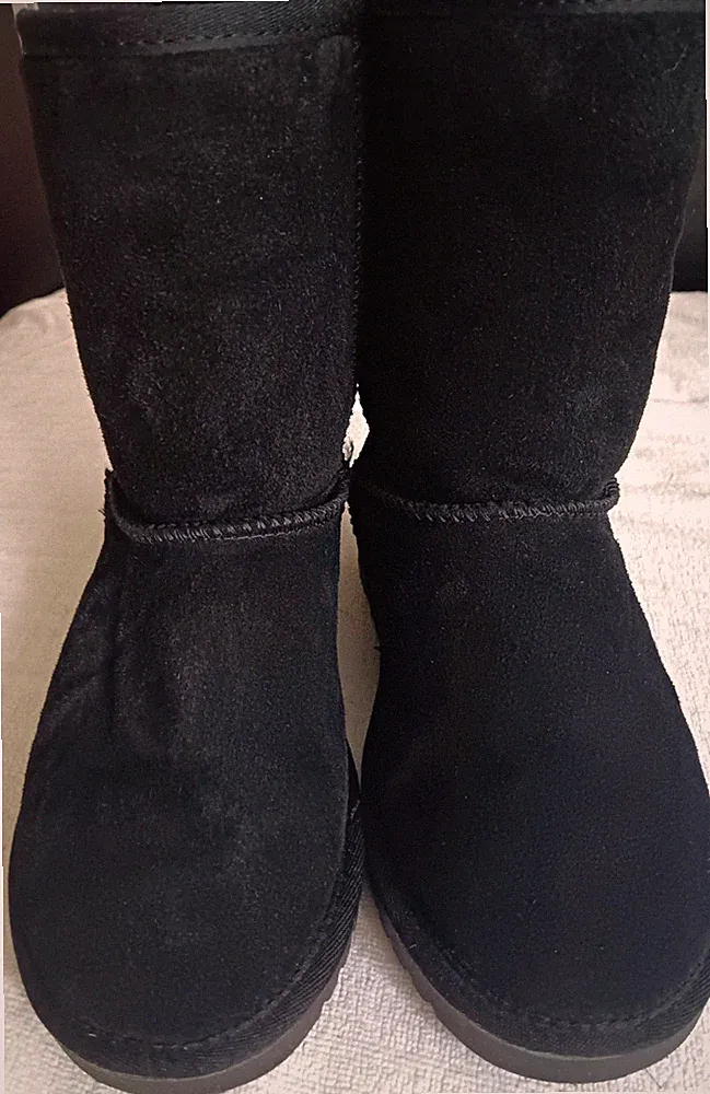 OCBJ Damen Schneestiefel Wildleder gefüttert Schwarz EU38/ 41,5 AUSTELLUNG STÜCK