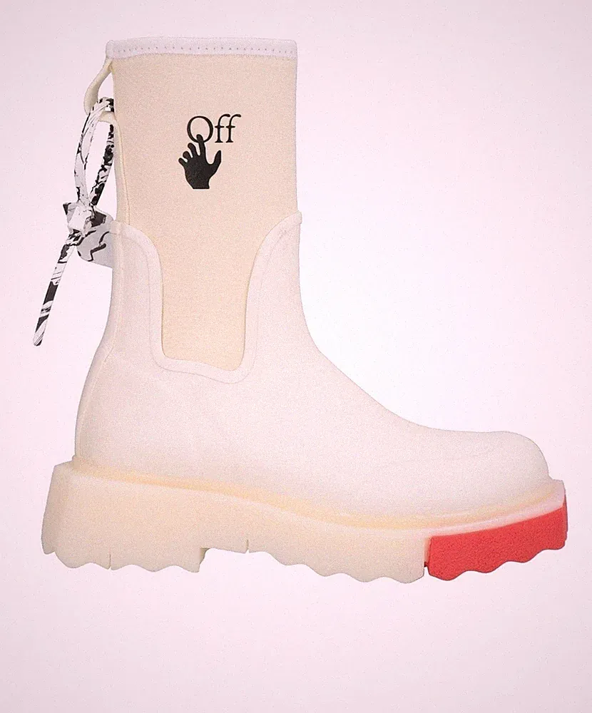Off-White stiefel chelsea boots regenstiefel